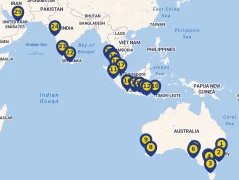 Mapa plavby
