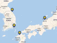 Mapa plavby