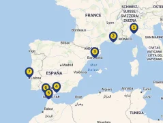 Mapa plavby