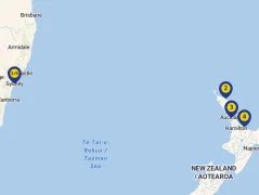 Mapa plavby